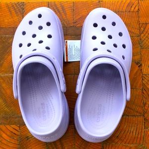 “Bae” Platform Crocs in lavender, Size W9 (EUR 39-40) NWT